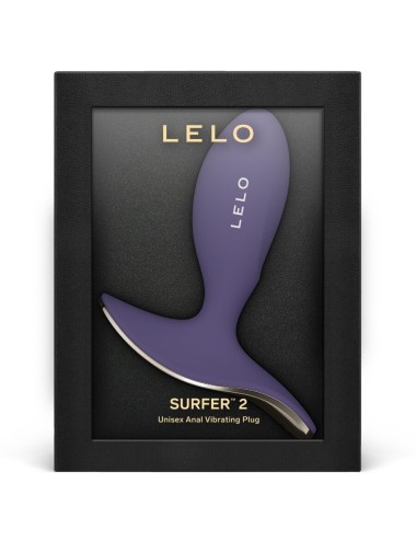LELO - SURFER 2 UNISEX ANAL VIBRATING PLUG CYBER PURPLE