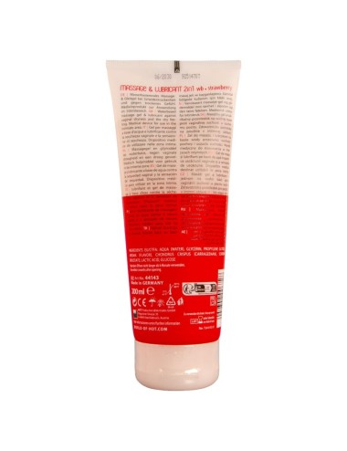 HOT - MASSAGE & GLIDE GEL 2IN1 FRAGOLA 200 ML
