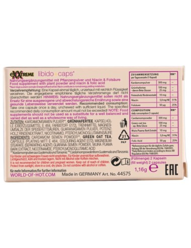 HOT - CAPSULE EXXTREME LIBIDO DONNA 2 UNITÀ