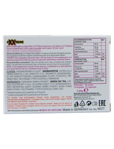 HOT - EXXTREME CAPSULE LIBIDO DONNA 10 UNITÀ
