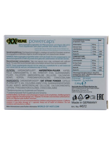 HOT - EXXTREME POWER CAPS UOMO 5 UNITÀ