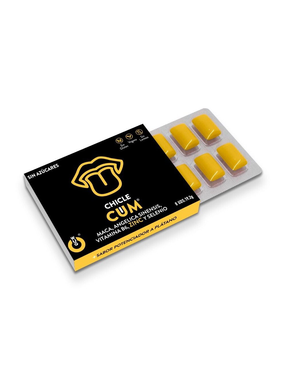 WUG SEX SENSE - AUMENTATORE DI SPERMA E POTENZIATORE DI SAPORE DI SPERMA DI BANANA 1 X 8 UNITÀ