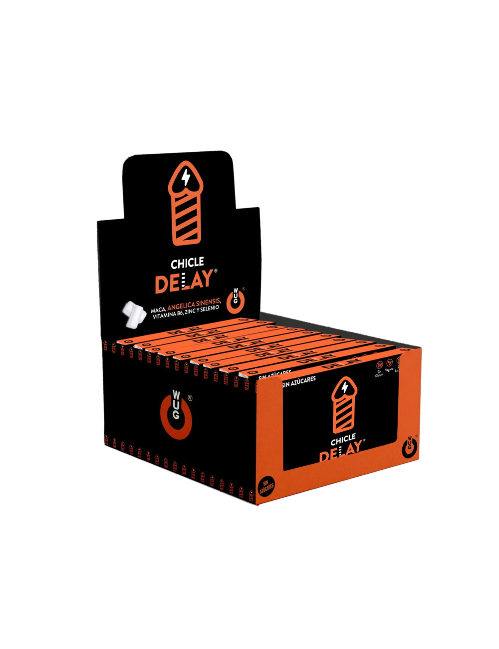 WUG SEX SENSE - RITARDO PER LO SPERMA | ESPOSITORE 12 X 8 UNITÀ