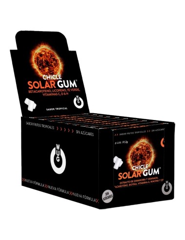 WUG GUM - SOLAR GUM ABBRONZANTE | ESPOSITORE 12 X 8 UNITÀ