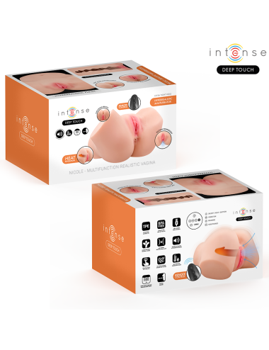 INTENSE DEEP TOUCH - NICOLE MASTURBATORE VAGINALE CON EFFETTI DI ASPIRAZIONE