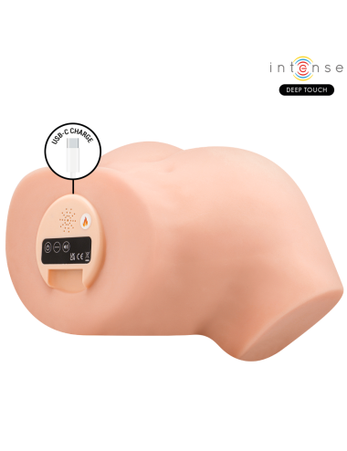 INTENSE DEEP TOUCH - NICOLE MASTURBATORE VAGINALE CON EFFETTI DI ASPIRAZIONE, CALORE, VIBRAZIONE E VOCALE CON TELECOMANDO 5,3 KG