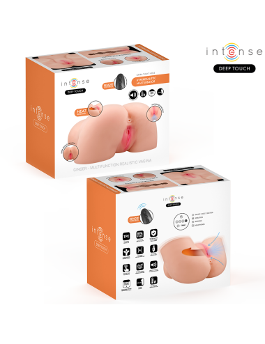 INTENSE DEEP TOUCH - MASTURBATORE VAGINALE GINGER CON EFFETTI DI ASPIRAZIONE