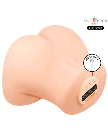 INTENSE DEEP TOUCH - MASTURBATORE VAGINALE GINGER CON EFFETTI DI ASPIRAZIONE, CALORE, VIBRAZIONE E VOCALE CON TELECOMANDO 5,3 KG