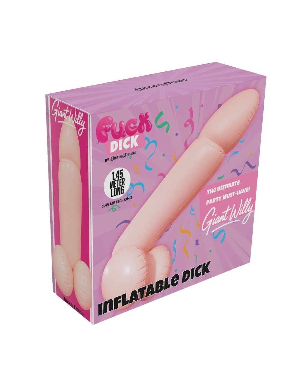 HIDDEN DESIRE - PENE GIGANTE GONFIABILE WILLY 145 CM