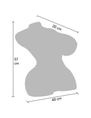 DESIDERIO NASCOSTO - MASTURBATORE FEMMINILE MEGA TROIA CON TORSO DA 22 KG