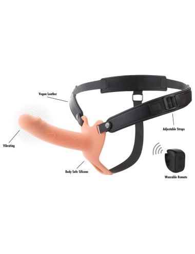 HIDDEN DESIRE - INFERNO VIBRANTE GUAINA PER PENE STRAP-ON 16 CM