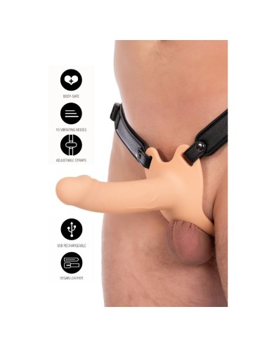 HIDDEN DESIRE - INFERNO VIBRANTE GUAINA PER PENE STRAP-ON 16 CM