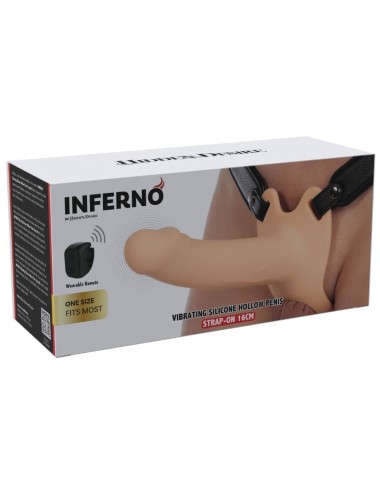 HIDDEN DESIRE - INFERNO VIBRANTE GUAINA PER PENE STRAP-ON 16 CM
