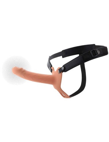 HIDDEN DESIRE - INFERNO VIBRANTE GUAINA PER PENE STRAP-ON 18 CM