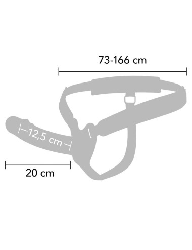 HIDDEN DESIRE - INFERNO GUAINA PER PENE STRAP-ON 20 CM