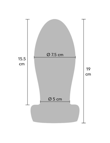 HIDDEN DESIRE - EXTREME HEAVY STRETCHER PLUG ANALE XL