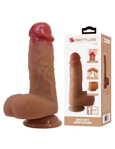 PRETTY LOVE - CURTIS DILDO REALISTICO CON VENTOSA 17