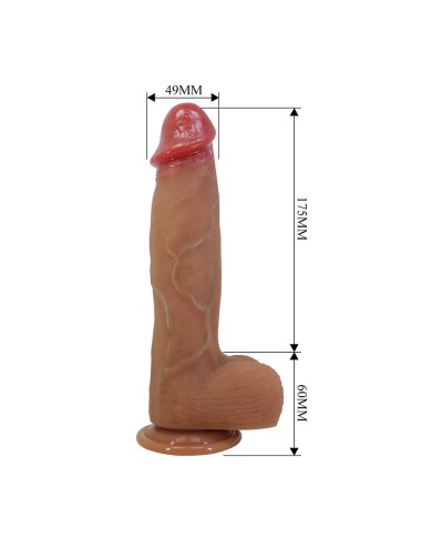 PRETTY LOVE - ORTON DILDO REALISTICO CON VENTOSA 23,5 CM -Ø- 4,9 CM