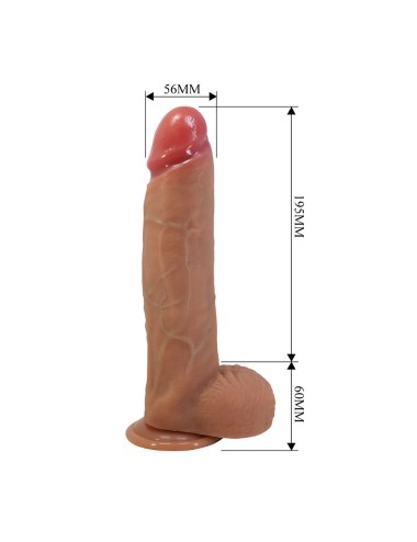 PRETTY LOVE - MENDEL DILDO REALISTICO CON VENTOSA 25,5 CM -Ø- 5,6 CM