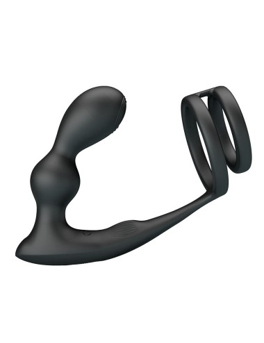MR PLAY - PLUG ANALE VIBRANTE CON ANELLO PER PENE E TELECOMANDO