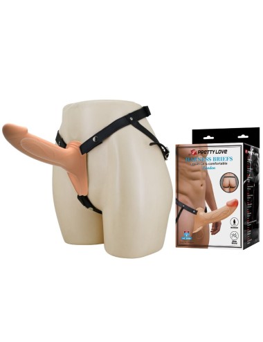 PRETTY LOVE - LANDON STRAP-ON VIBRANTE PELLE CHIARA
