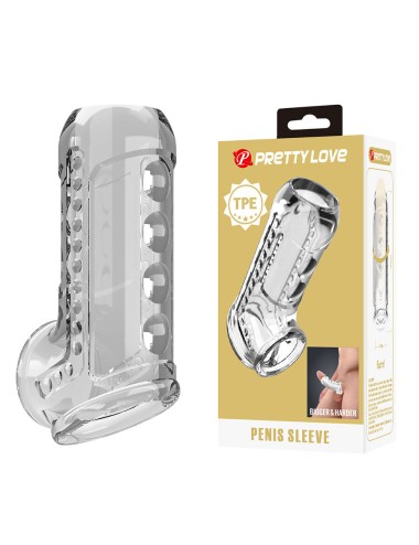 PRETTY LOVE - GUAINA PER PENE TRASPARENTE CON TEXTURE