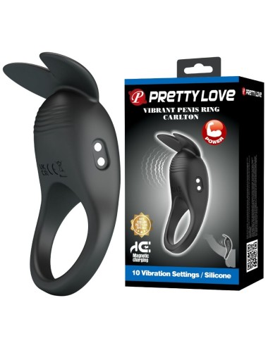 PRETTY LOVE - CARLTON ANELLO PER PENE CON STIMOLATORE CLITORIDEO