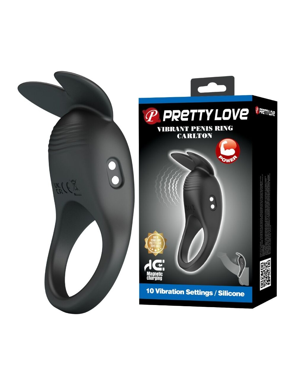 PRETTY LOVE - CARLTON ANELLO PER PENE CON STIMOLATORE CLITORIDEO