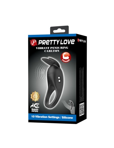 PRETTY LOVE - CARLTON ANELLO PER PENE CON STIMOLATORE CLITORIDEO