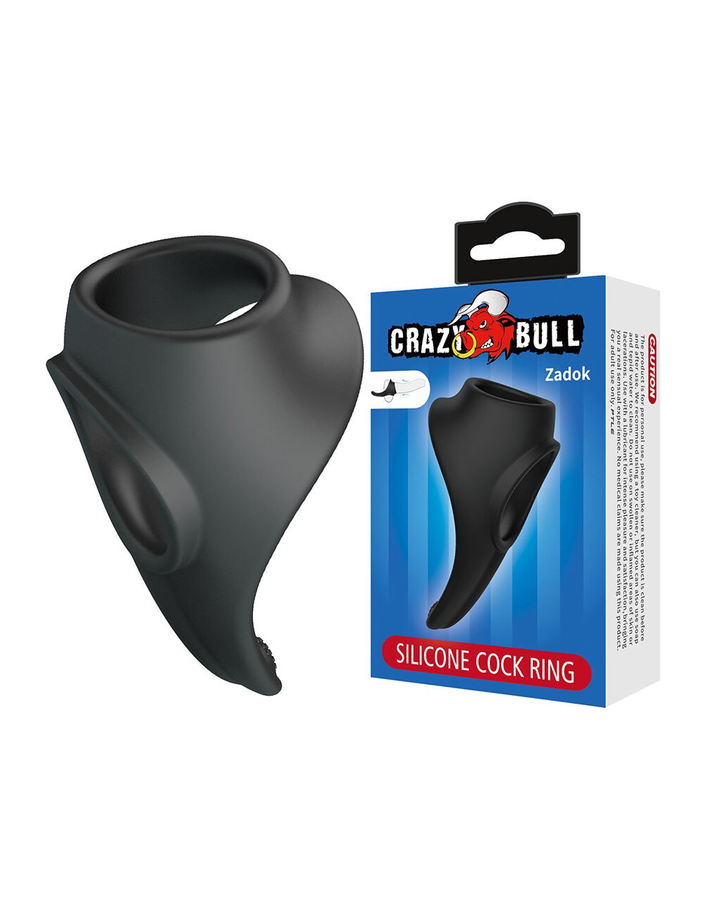 CRAZY BULL - ZADOK ANELLO ERGONOMICO CON STIMOLATORE PERINEALE