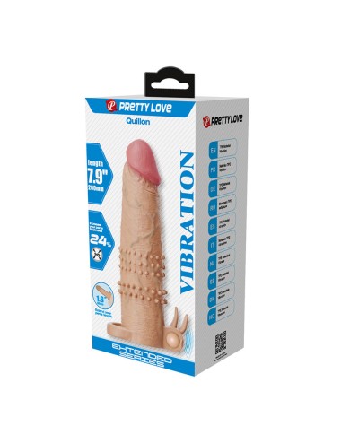 PRETTY LOVE - QUILLON GUAINA PER PENE CON STIMOLATORE CLITORIDEO E VIBRAZIONE