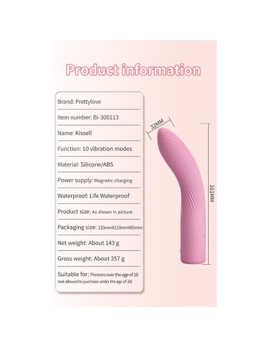 PRETTY LOVE - KISELL VIBRATORE ROSA PER PUNTO G