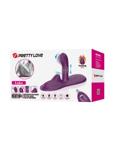 PRETTY LOVE - LUKA VIBRATORE CON EFFETTO CALORE E TELECOMANDO