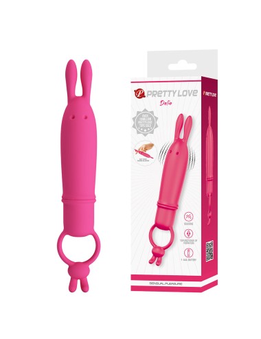 PRETTY LOVE - DELIA VIBRATORE CONIGLIO CON ANELLO DI RESISTENZA