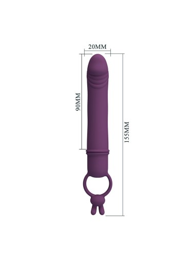 PRETTY LOVE - CORA VIBRATORE A FORMA DI PENE CON ANELLO DI RESISTENZA