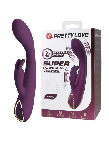 PRETTY LOVE - EMMA VIBRATORE VIOLA CON STIMOLATORE RABBIT
