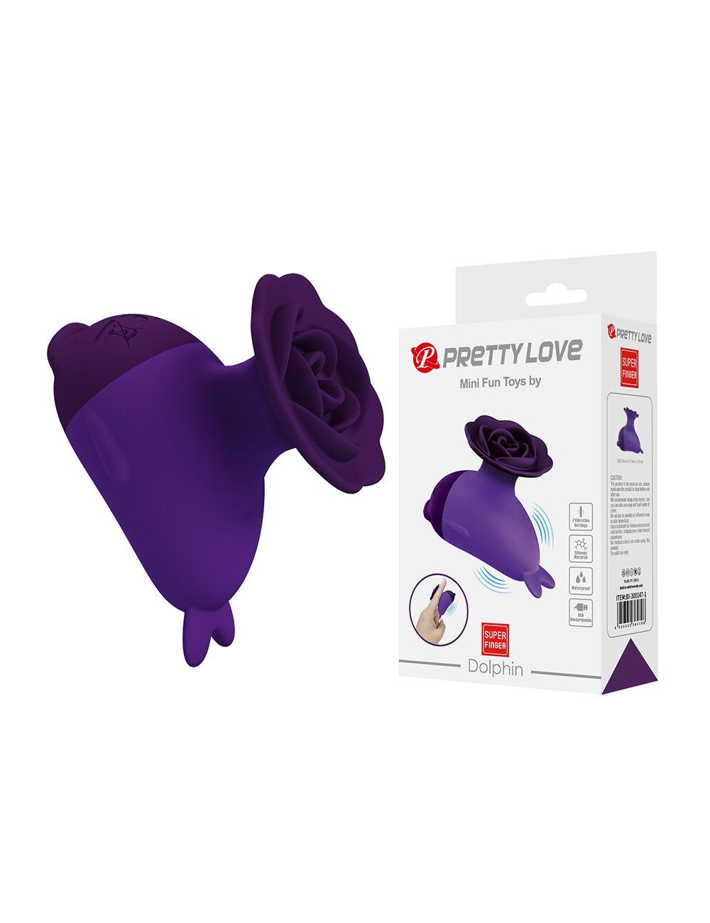 PRETTY LOVE - DOLPHIN MINI VIBRATORE CON CLIP