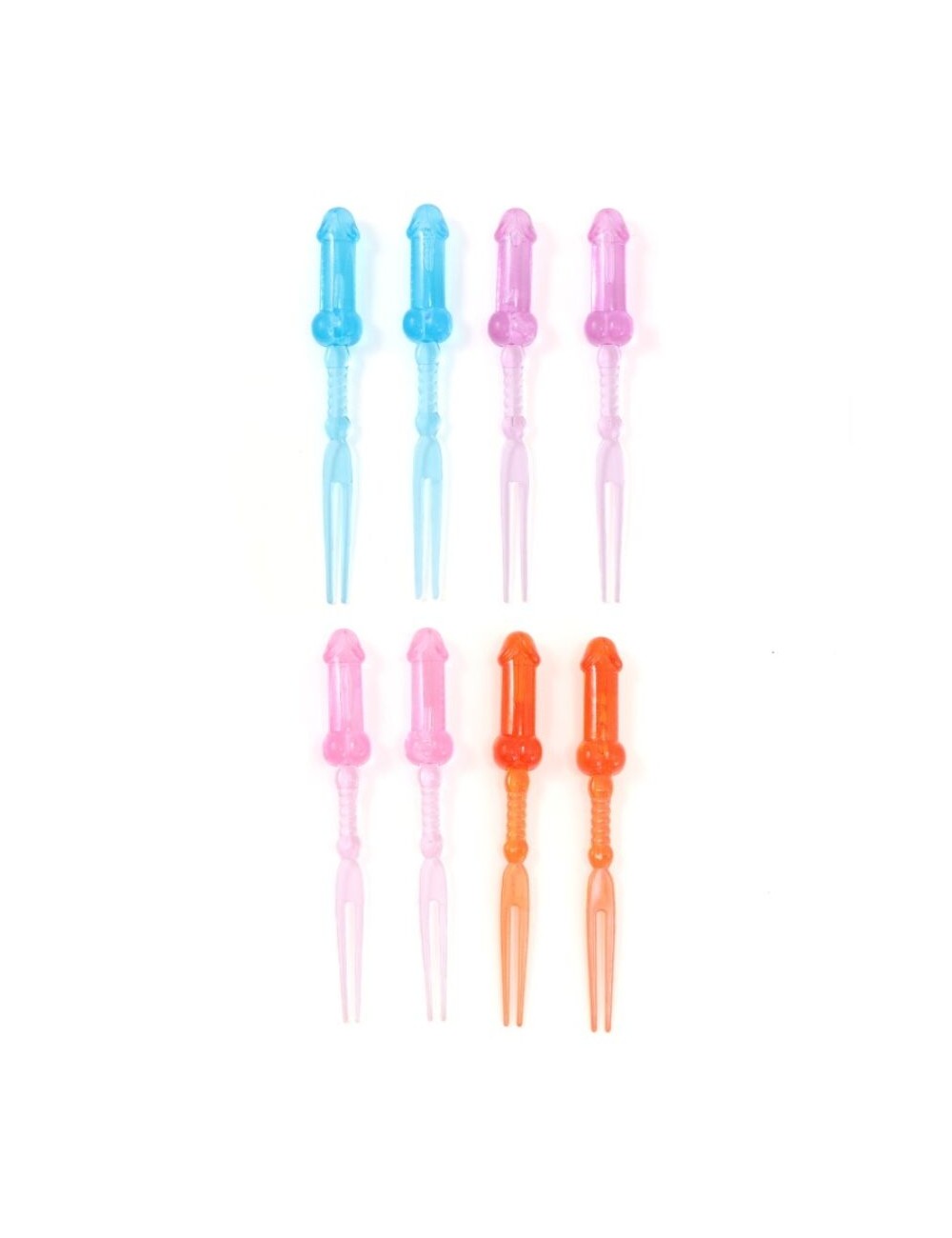 DIABLO PICANTE - SPIEDINI DI PENE COLORATI 8 UNITÀ