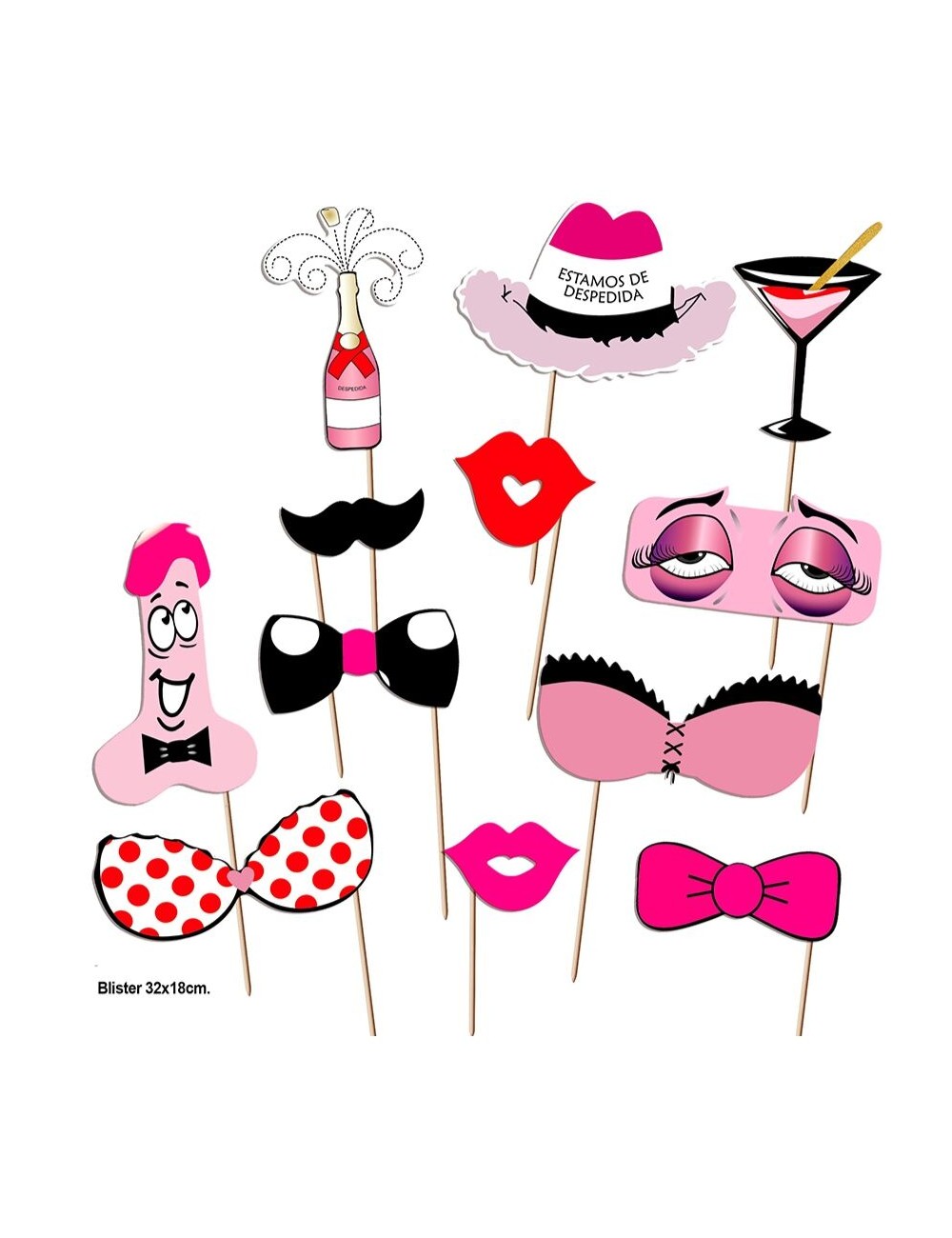 DIABLO PICANTE - SET FESTA PHOTOCALL MODELLO 1 - 12 UNITÀ