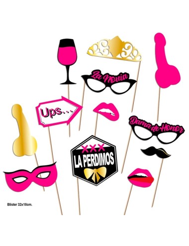 DIABLO PICANTE - SET FESTA PHOTOCALL MODELLO 2 - 12 UNITÀ