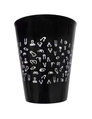 DIABLO PICANTE - TAZZA NERA 500 ML CON PENI BIANCHI