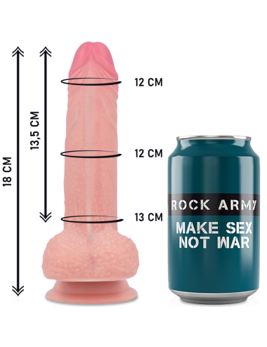ROCKARMY - IMBRACATURA + SILICONE LIQUIDO PREMIUM MUSTANG REALISTICO 18 CM -O- 4.14 CM