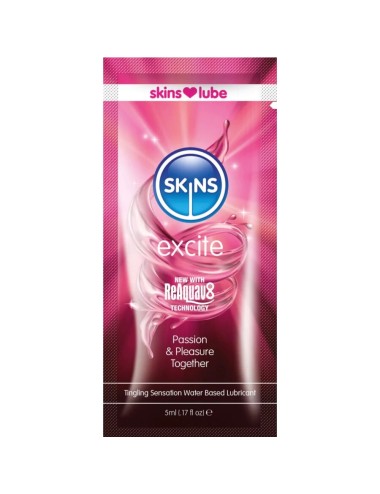 SKINS - EXCITE LUBRIFICANTE A BASE D'ACQUA MONODOSE 5 ML