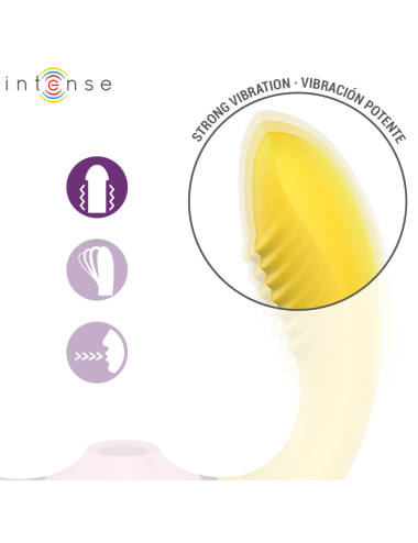 INTENSE - WILLOW  STIMOLATORE A VIBRAZIONE E ASPIRAZIONE 3 IN 1