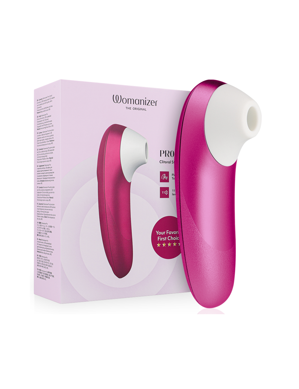 WOMANIZER - STIMOLATORE CLITORIDEO PRO VIBRANTE ROSA