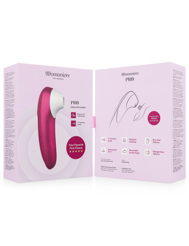 WOMANIZER - STIMOLATORE CLITORIDEO PRO VIBRANTE ROSA