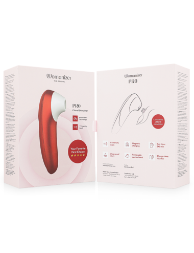 WOMANIZER - STIMOLATORE CLITORIDEO PRO VIBRANTE BORDEAUX
