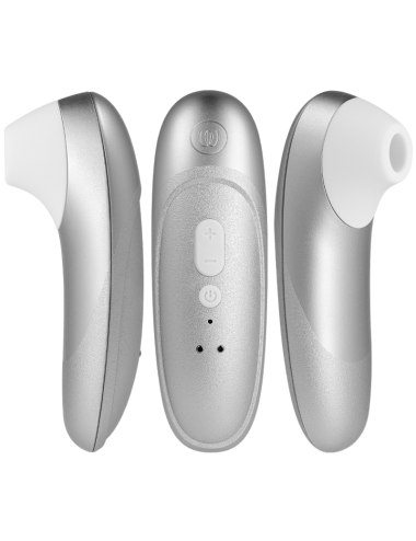 WOMANIZER - STIMOLATORE CLITORIDEO PRO VIBRANTE, COLORE ARGENTO E GRIGIO