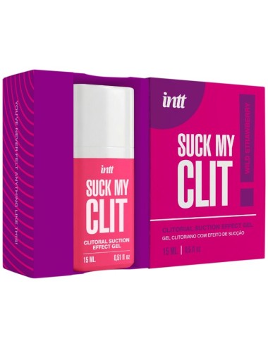 INTT - SUCK MY CLIT GEL EFFETTO ASPIRAZIONE FRAGOLA SELVAGGIA 15 ML