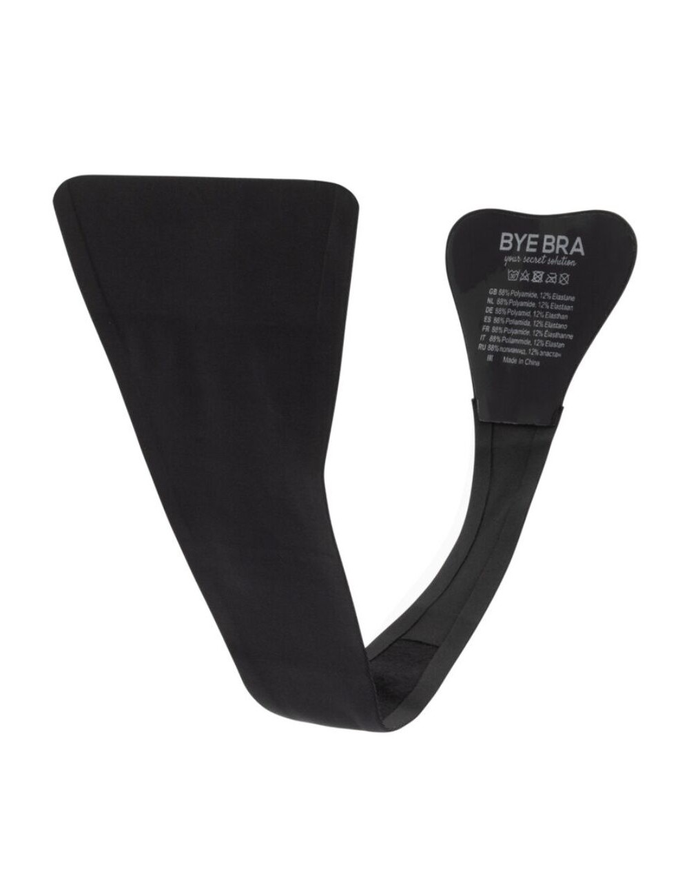 BYE-BRA - TANGA ADHESIVO NEGRO TALLA ÚNICA